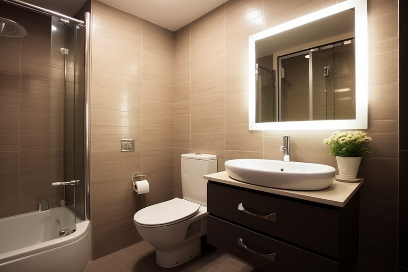 Modern bathroom renovations in Nerja with functional design